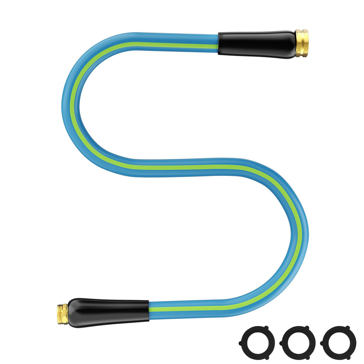 Besiter short garden hose 5ft 5/8 inch for compact storage and easy watering.