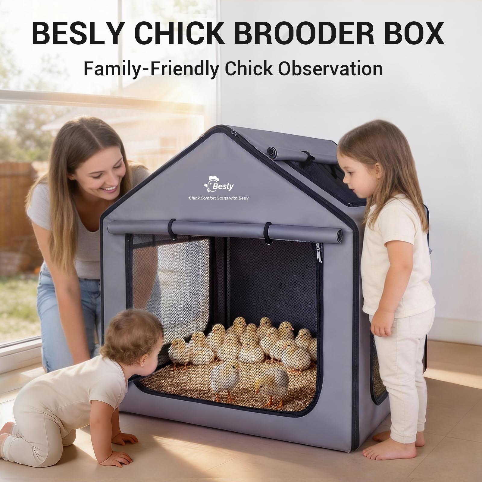 Besly Brooder Box indoor outdoor use suits multiple spaces