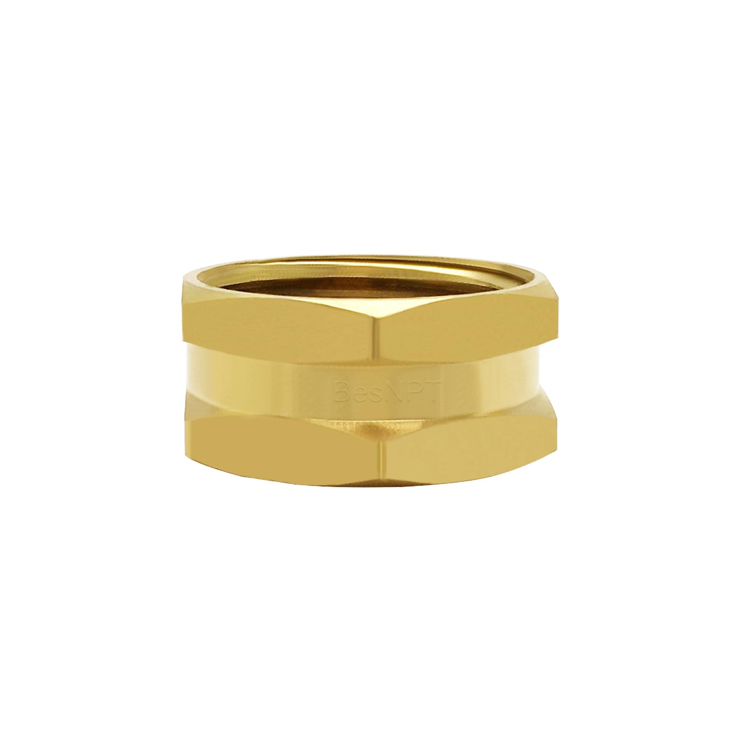 BesNPT hex-design brass end cap for easy hand installation.