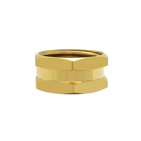 BesNPT hex-design brass end cap for easy hand installation.