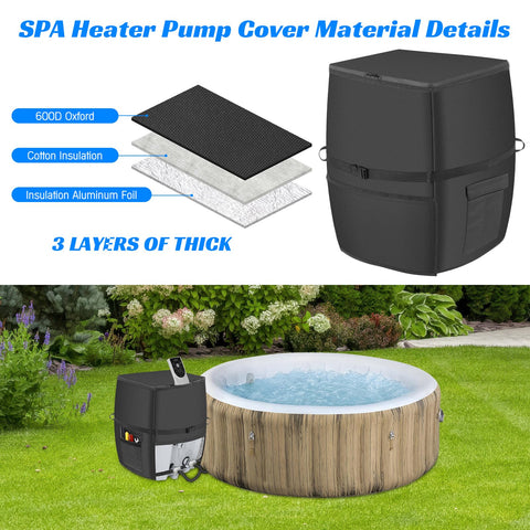 Bespeur cover features windproof buckle straps for secure outdoor use.