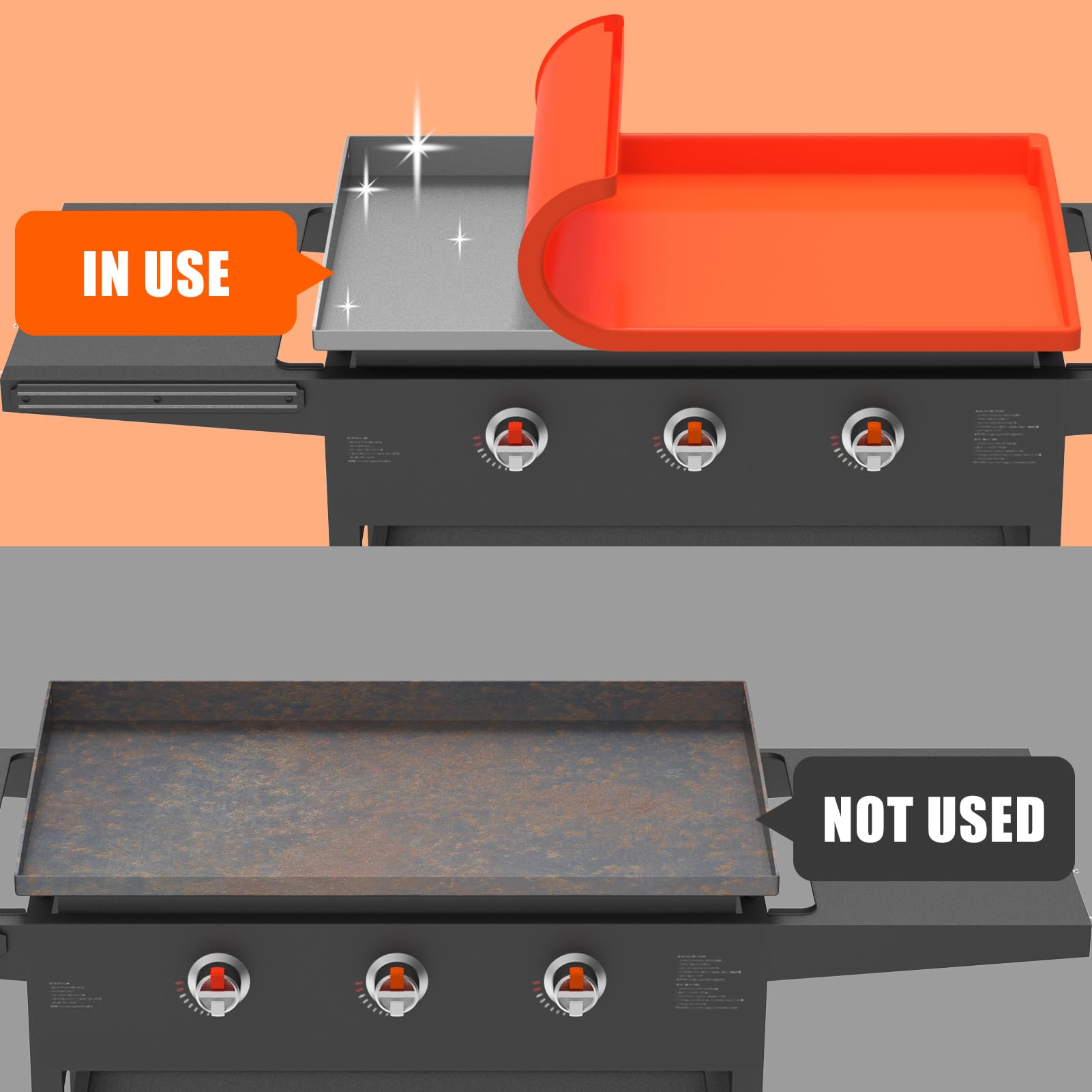 BESSIO 28XL Blackstone protection mat helps extend grill life