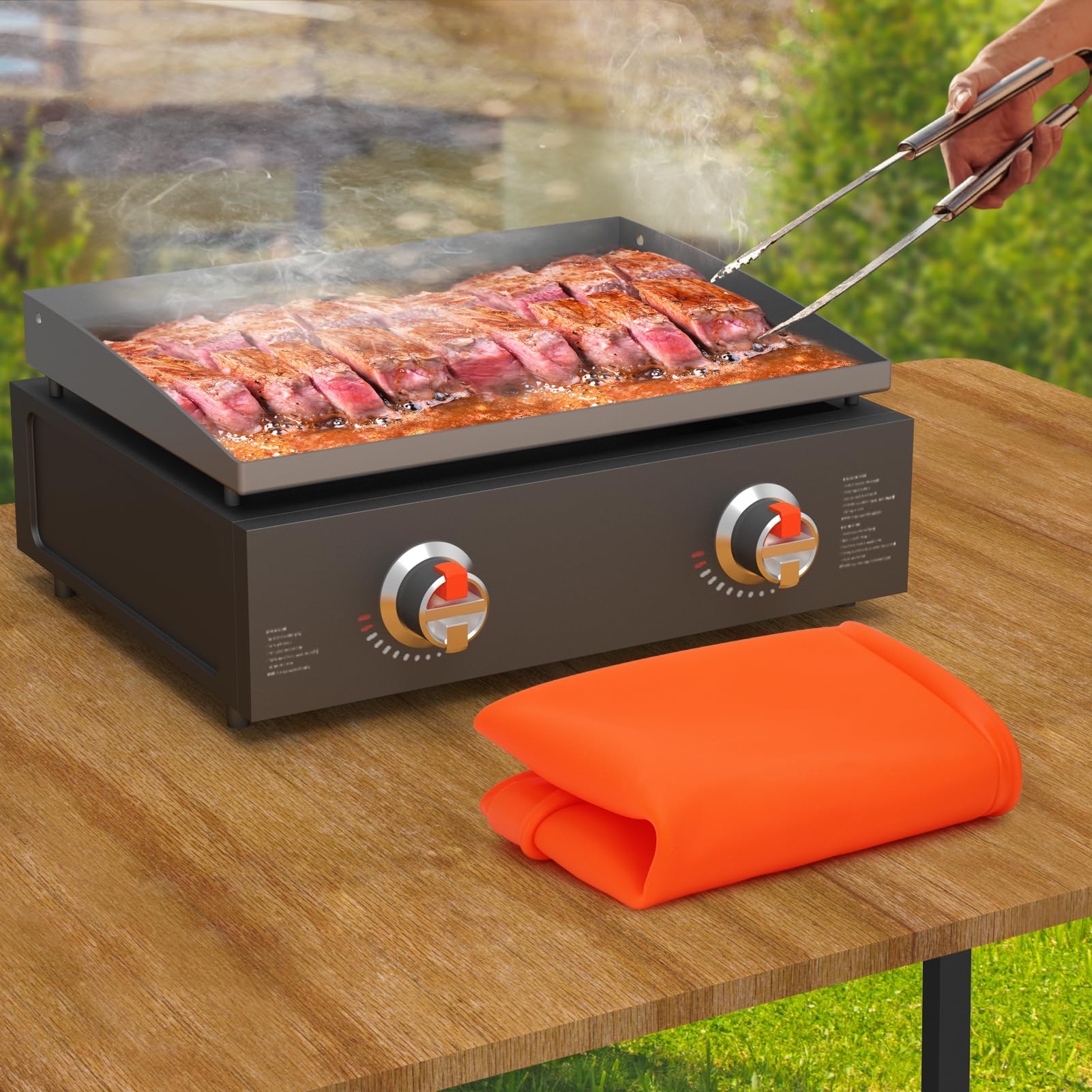 BESSIO all-season protection supports grilling in any weather.