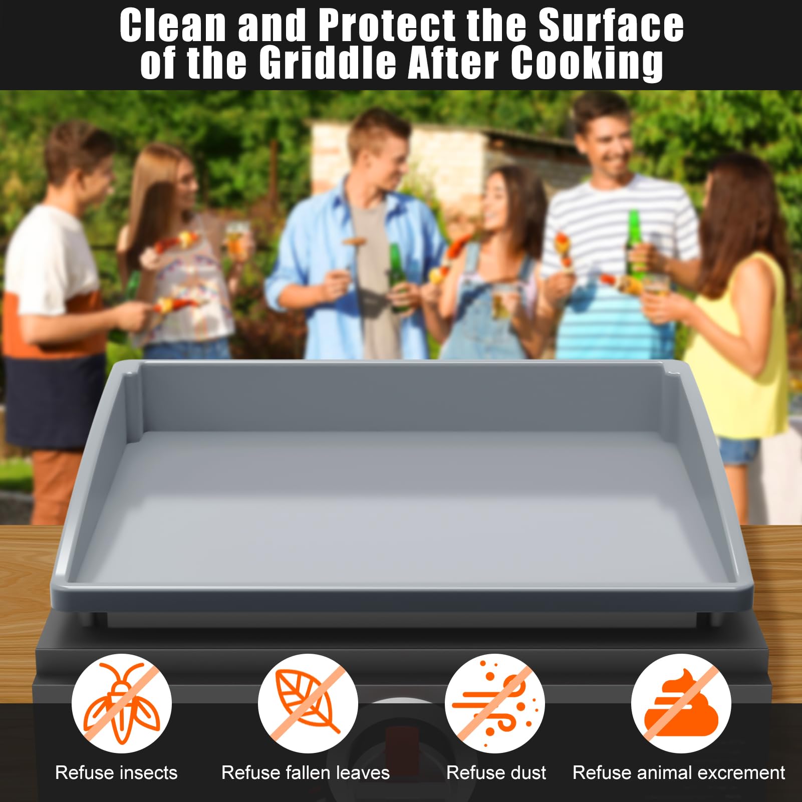 BESSIO Blackstone griddle mat delivers full coverage, avoiding gaps.