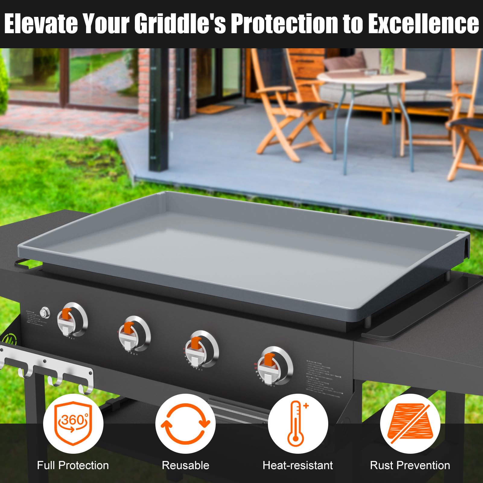BESSIO easy-clean mat is dishwasher safe for quick cleanup.