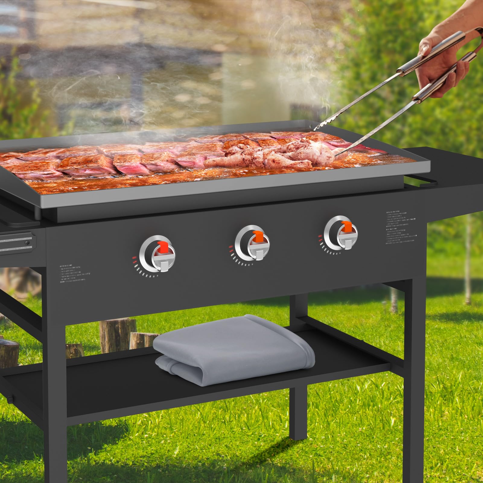 BESSIO outdoor cooking companion keeps your Blackstone ready for any outing