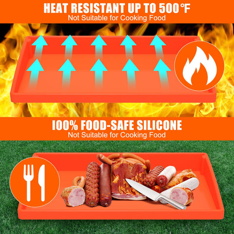 BESSIO mat keeps cooking surface tidy for effortless post-meal cleanup.