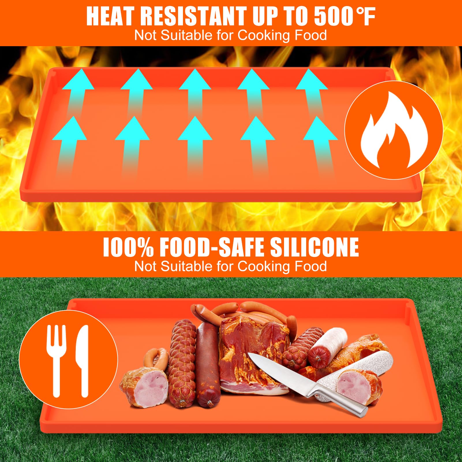 BESSIO 500°F heat tolerance for grill-side cooking