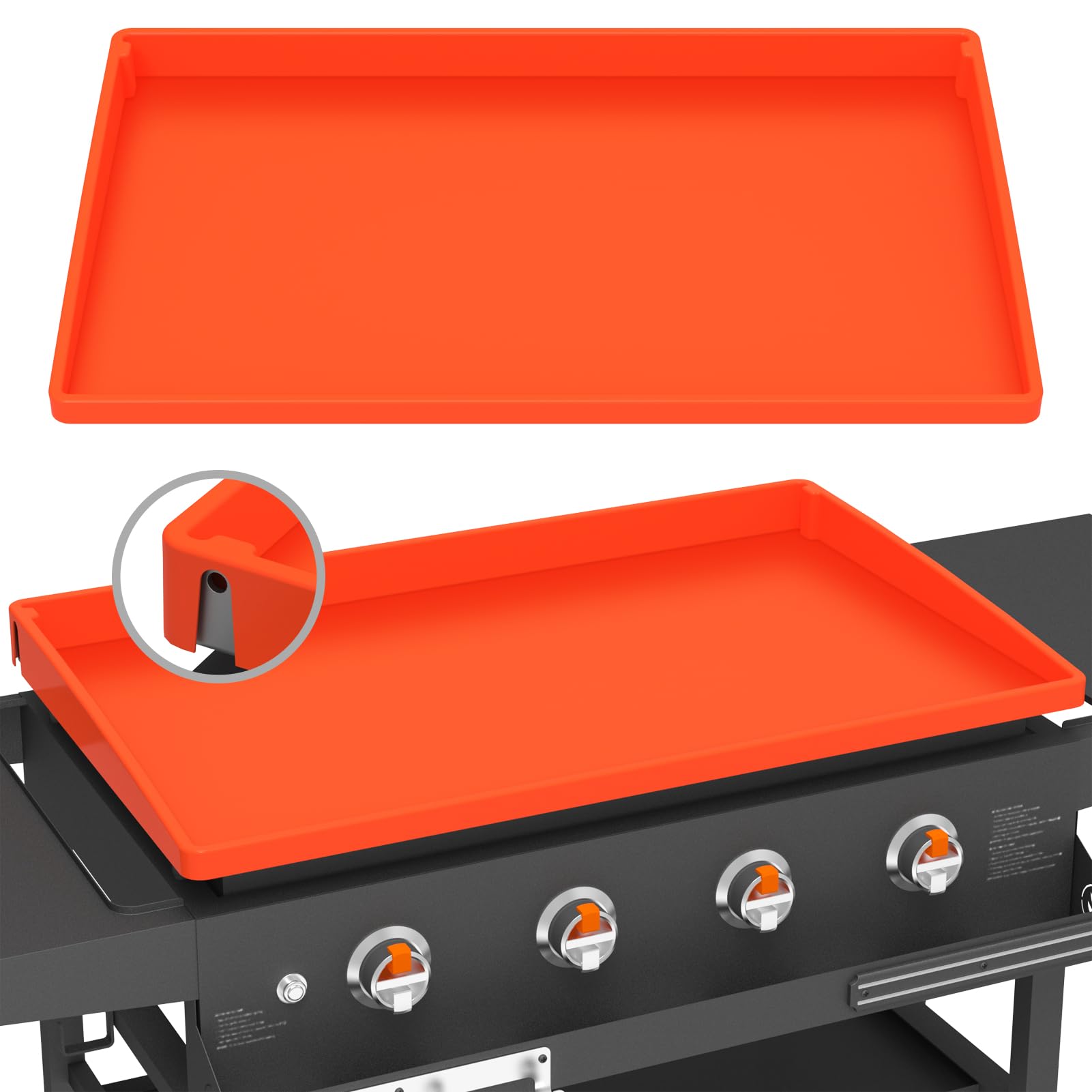 BESSIO silicone griddle mat 36in fit on Blackstone for snug protection
