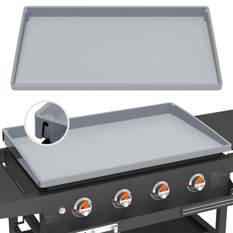BESSIO silicone griddle mat cover for 36-inch fit protects Blackstone surface from dust.
