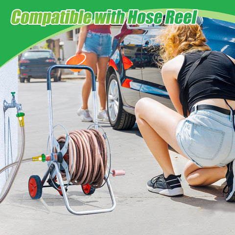 Bessny high-pressure 435 psi hose provides steady water flow.