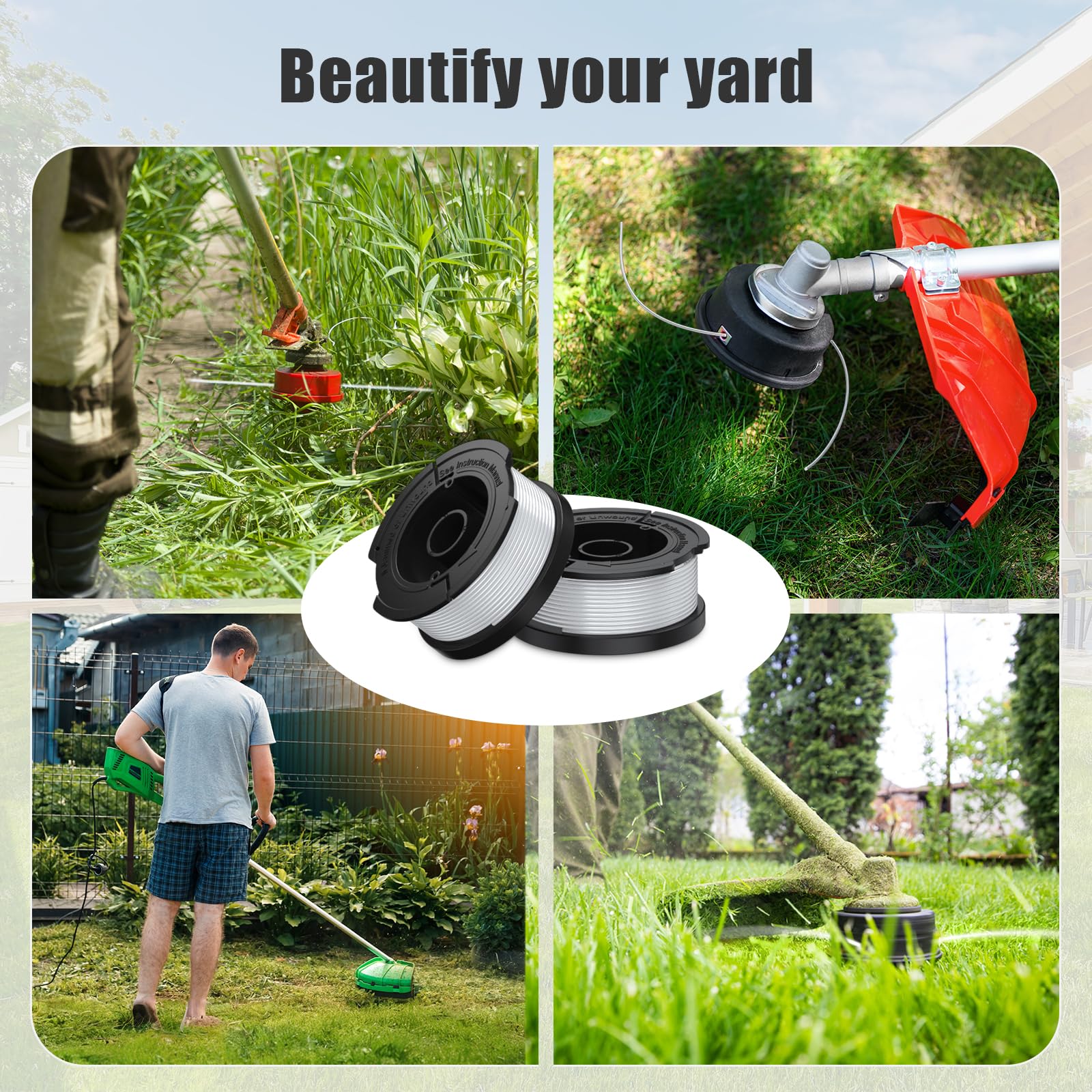 Bessport durable trimmer line delivers reliable performance on tough edges