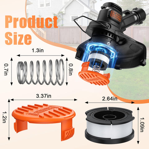 Bessport cap covers included for quick spool changes and less downtime