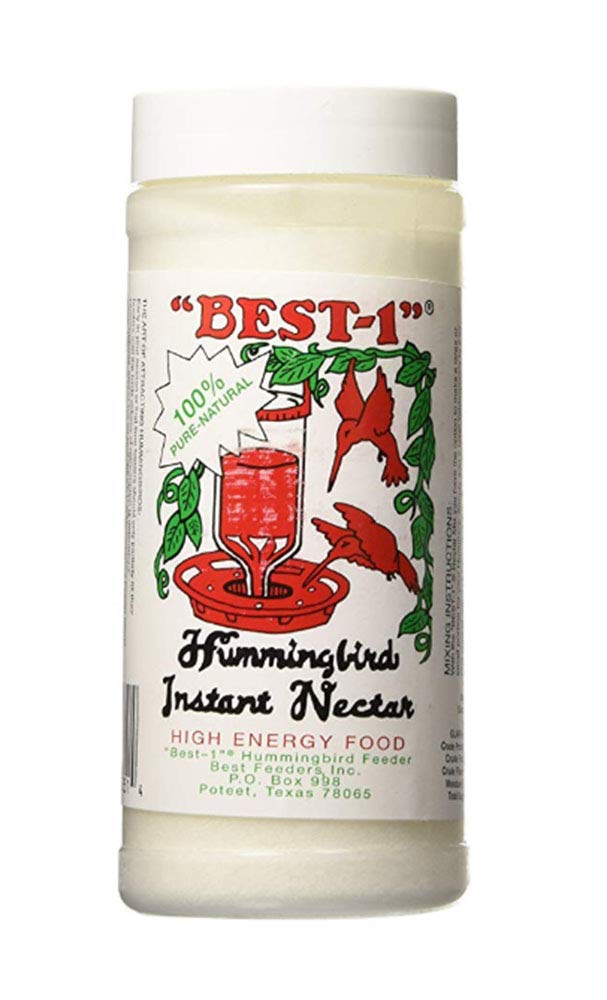 Best-1 hummingbird nectar: six 14-ounce jars arranged for backyard feeding