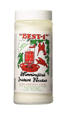 Best-1 hummingbird nectar: six 14-ounce jars arranged for backyard feeding