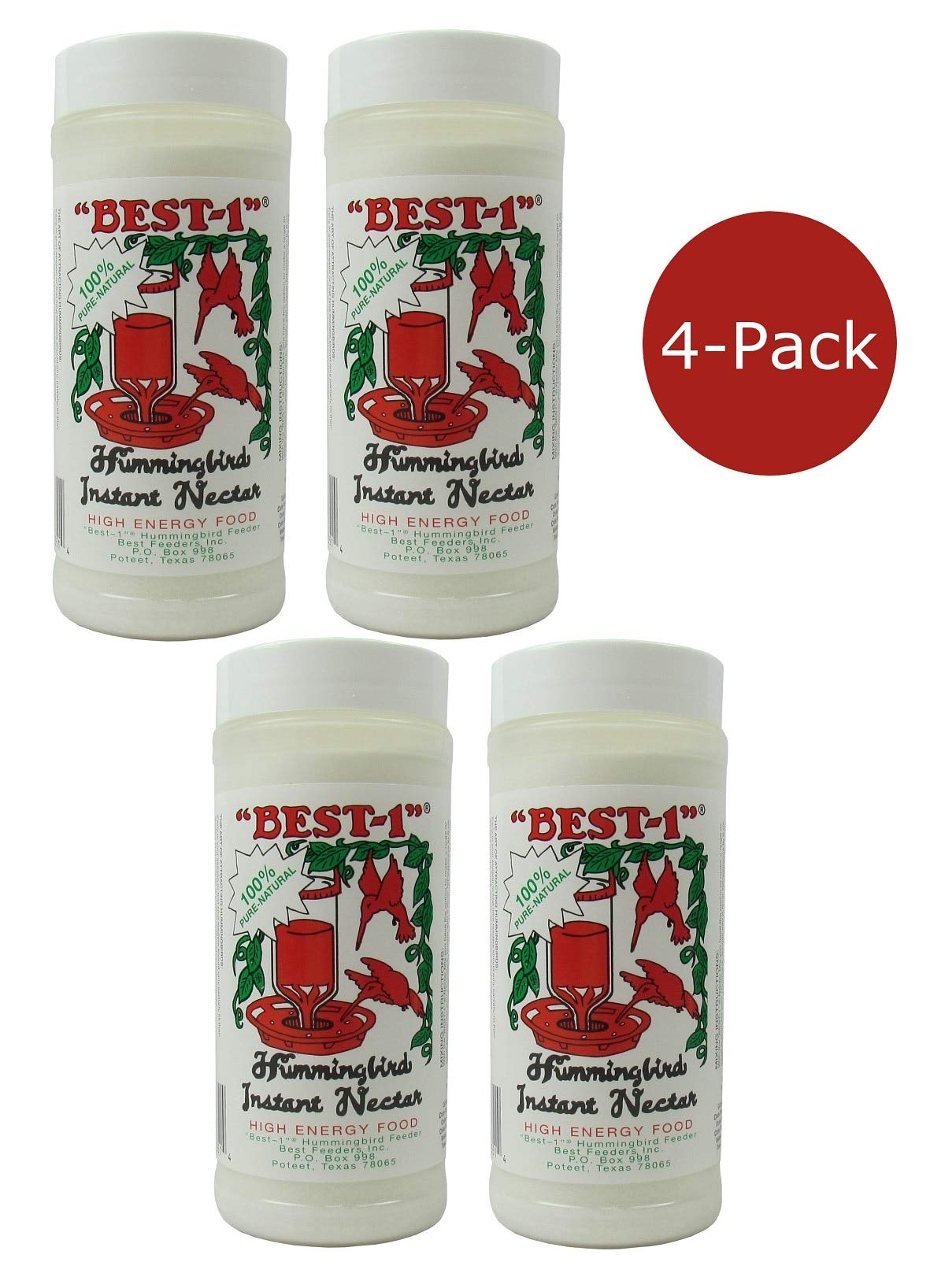 Best-1 Original Nectar Powder jar demonstrates quick blending for fresh nectar.