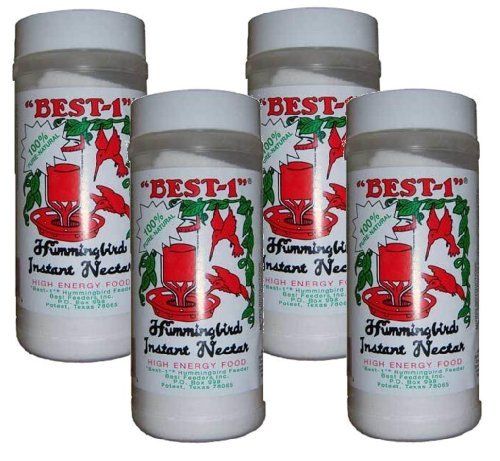 Best-1 Original Nectar Powder four-jar pack ready for season-long hummingbird feeding.