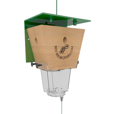 Aerated design of Best Bee Brothers trap releasing pheromones to attract bees