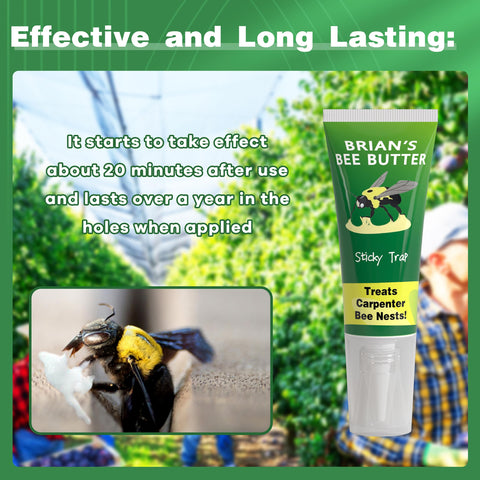 Best Bee Trap 2-pack outdoor sticky traps capture carpenter bees.