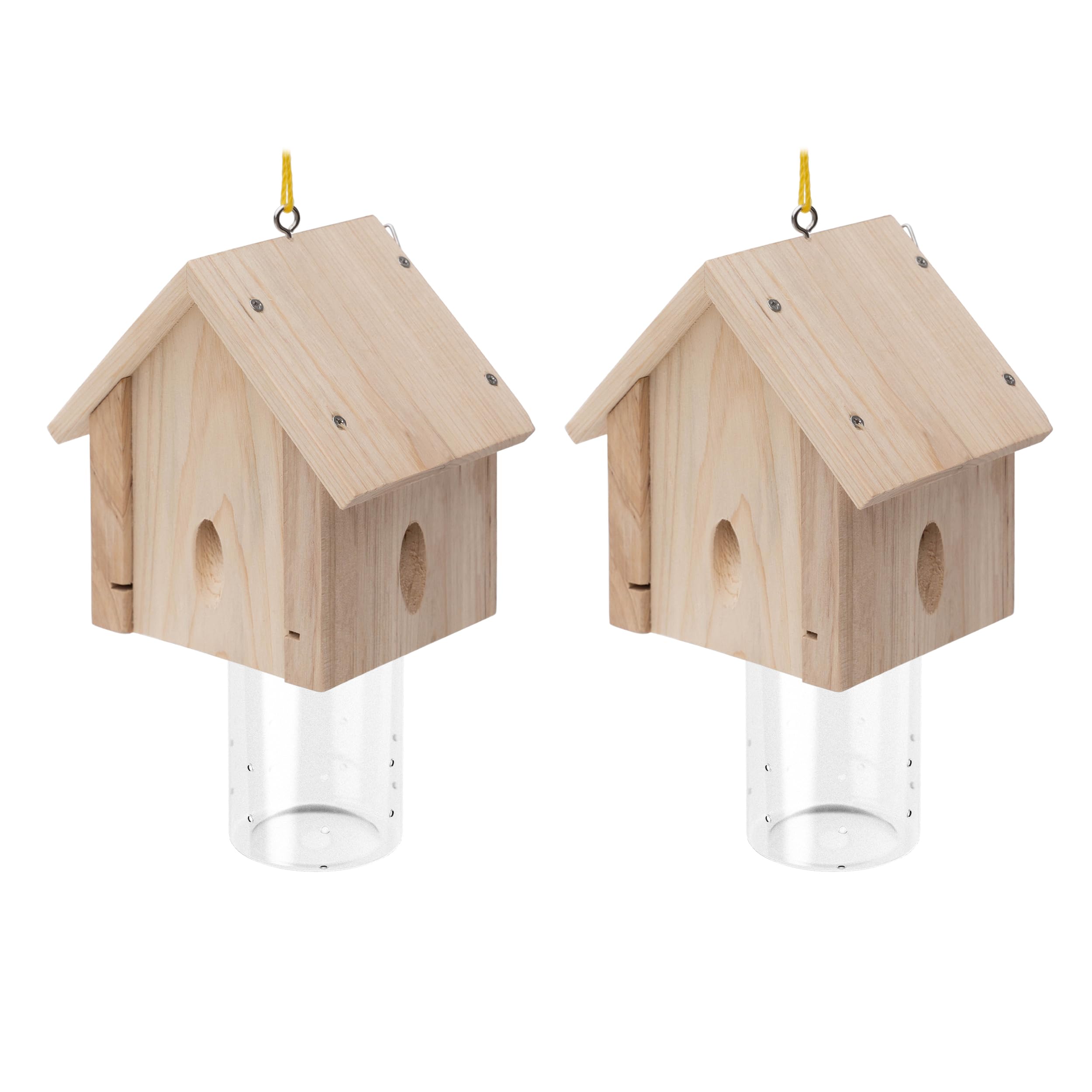 Best Bee Trap cabin-style hanging trap protects outdoor structures.