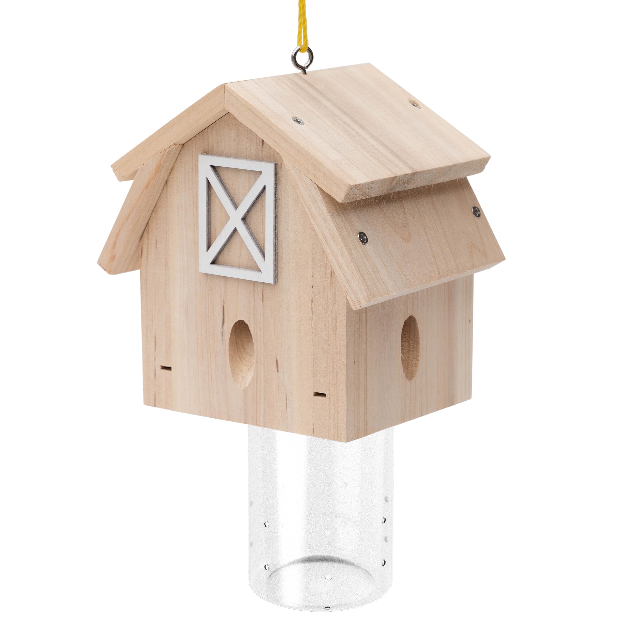 Best Bee Trap carpenter bee trap mounted outdoors protects wooden structures.