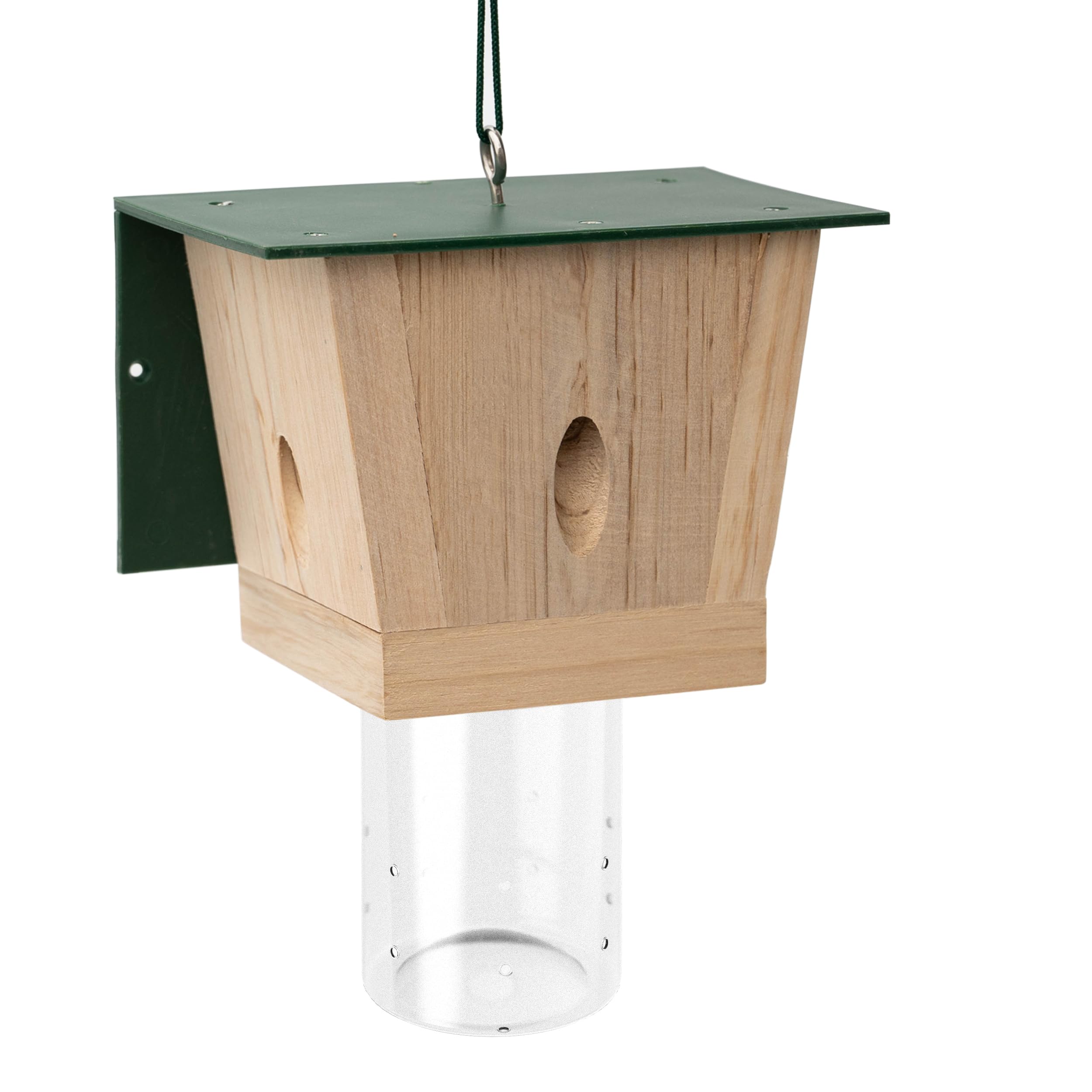 Best Bee Trap carpenter-bee-trap outside setup in greenery for preventive wood protection.