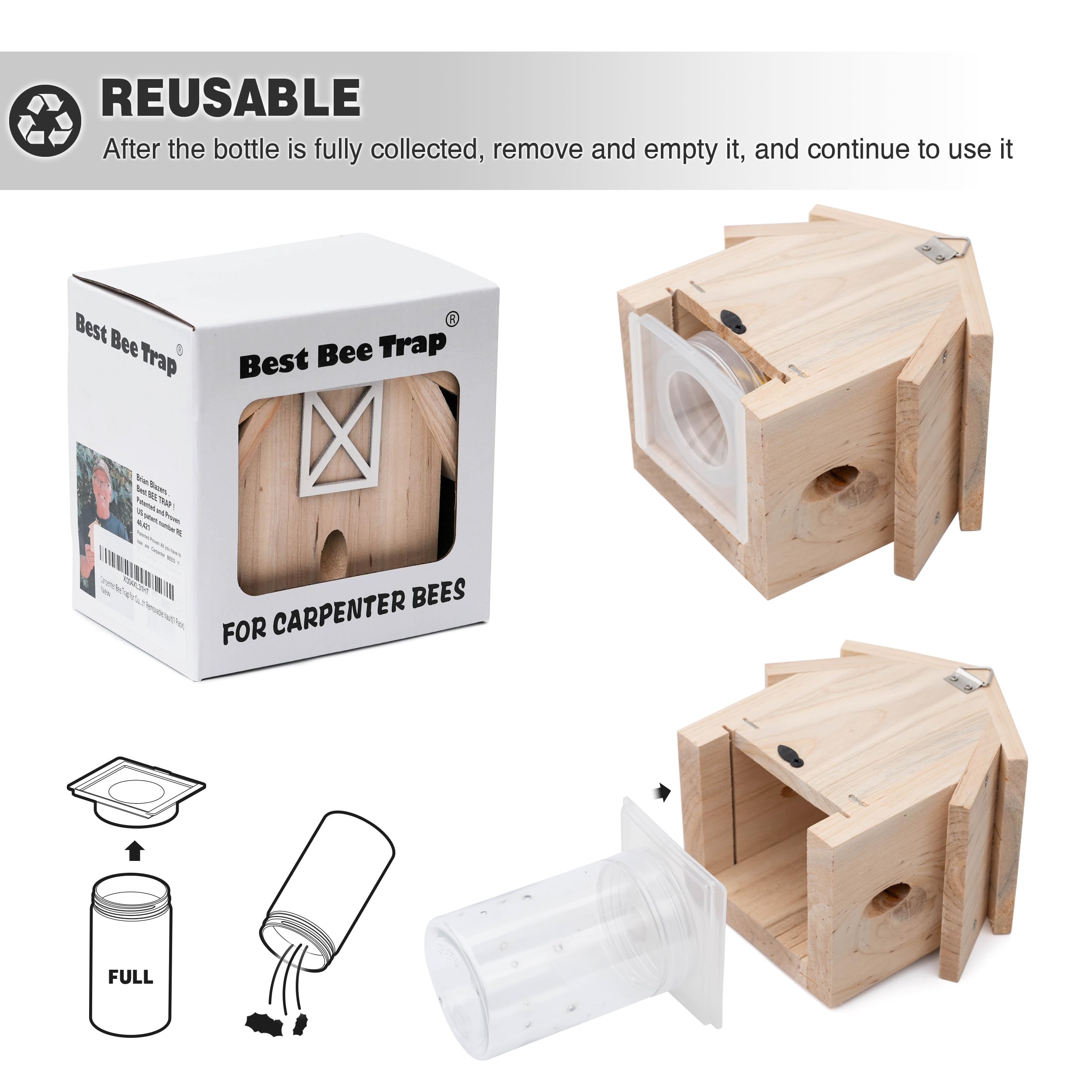 Best Bee Trap ideal for monitoring and protecting wooden structures.
