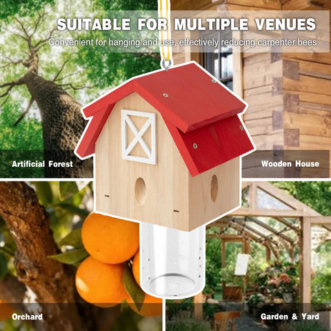 Best Bee Trap natural fir construction withstands weather outdoors