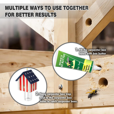 Best Bee Trap natural fir construction resists weather and wear