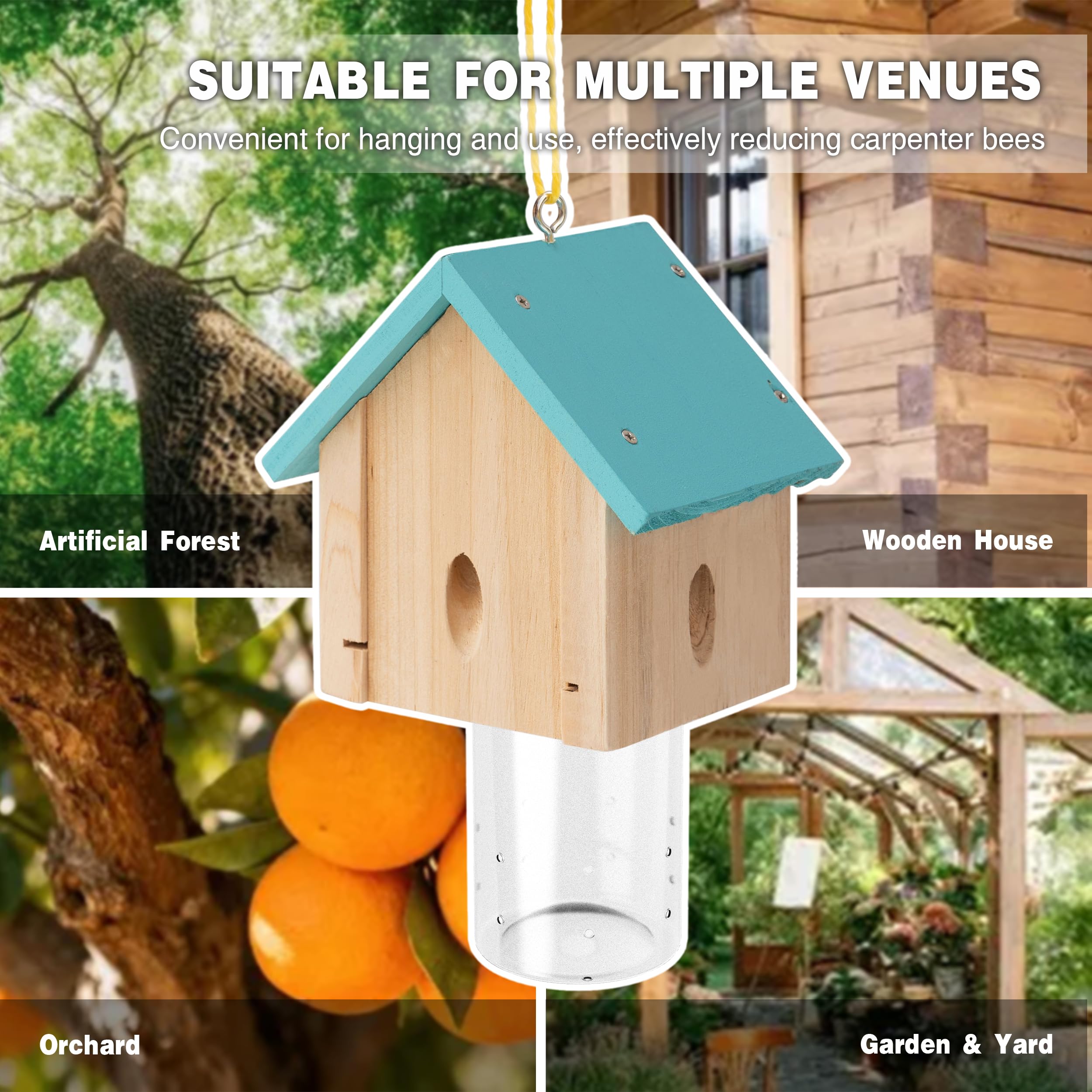 Best Bee Trap natural fir durable trap withstands weather conditions.