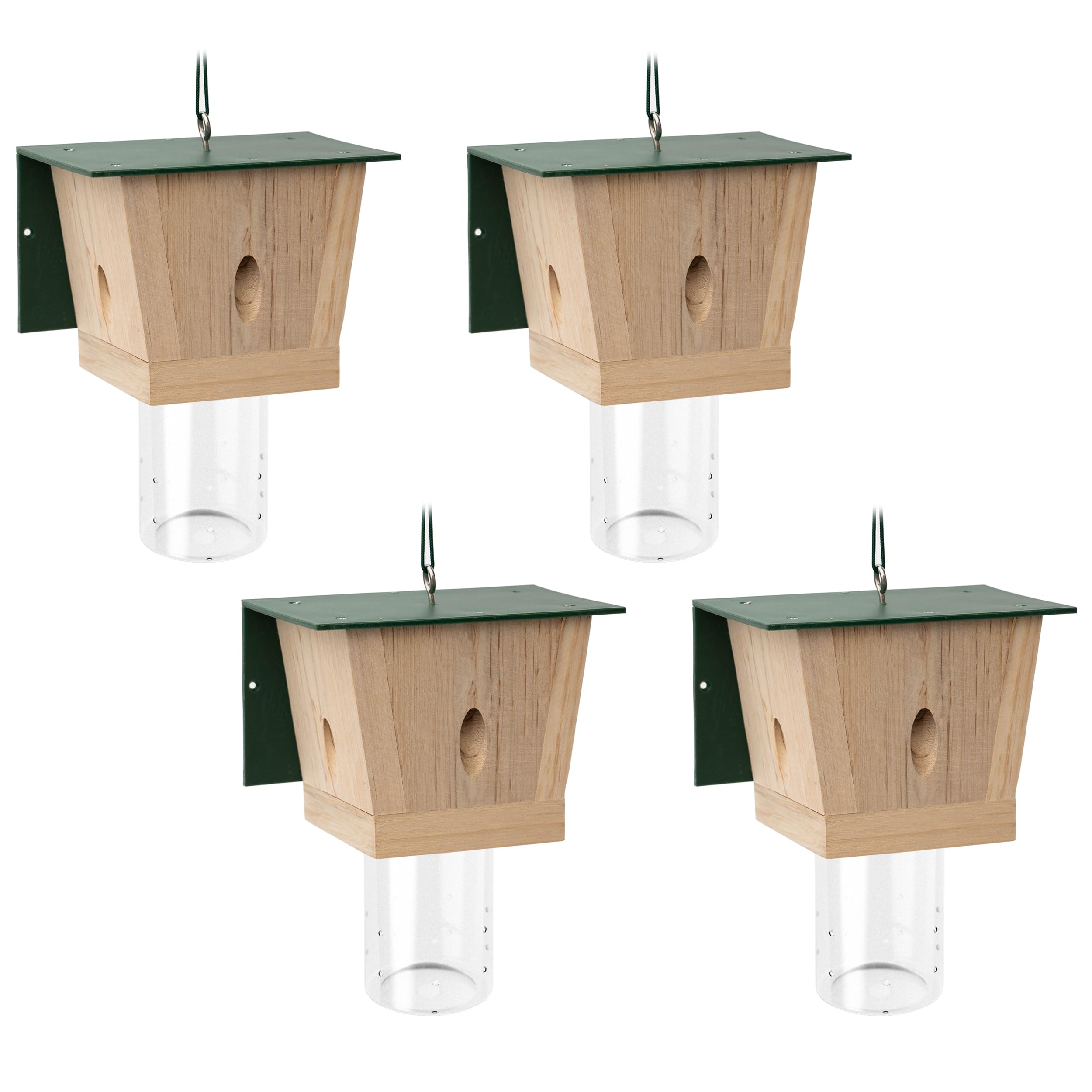 Best Bee Trap outdoor green pentroof carpenter bee trap protects wood and home structures