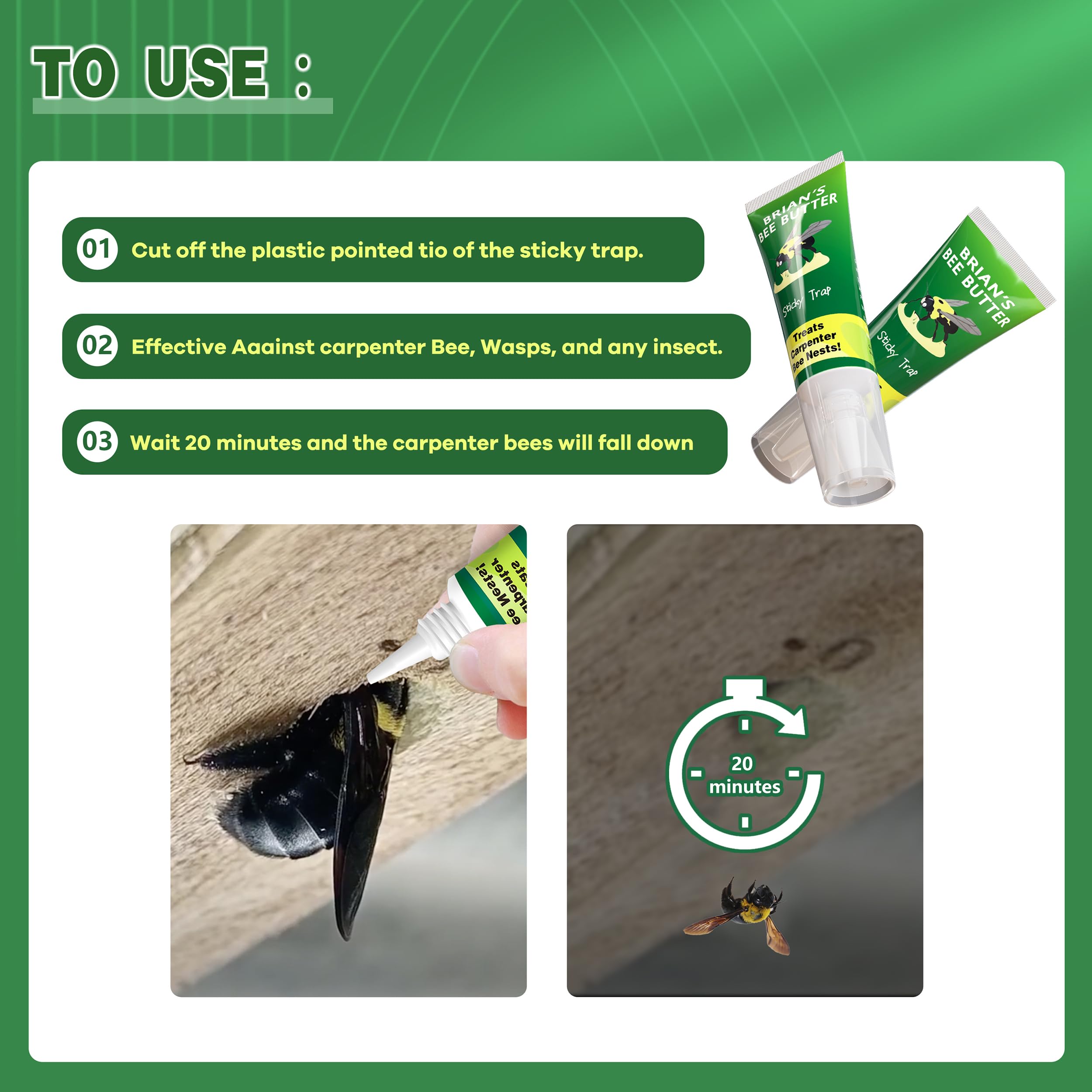 Best Bee Trap set near outdoor wood surfaces protects structures.