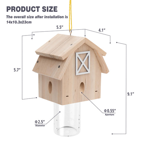 Best Bee Trap pheromone attractant draws carpenter bees inside.