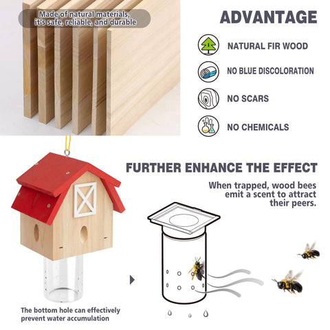 Best Bee Trap pheromone bait attracts bees into the trap