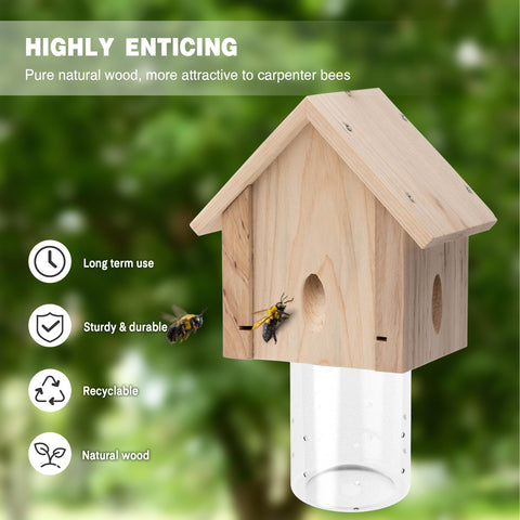 Best Bee Trap removable bee vault enables quick maintenance and disposal.