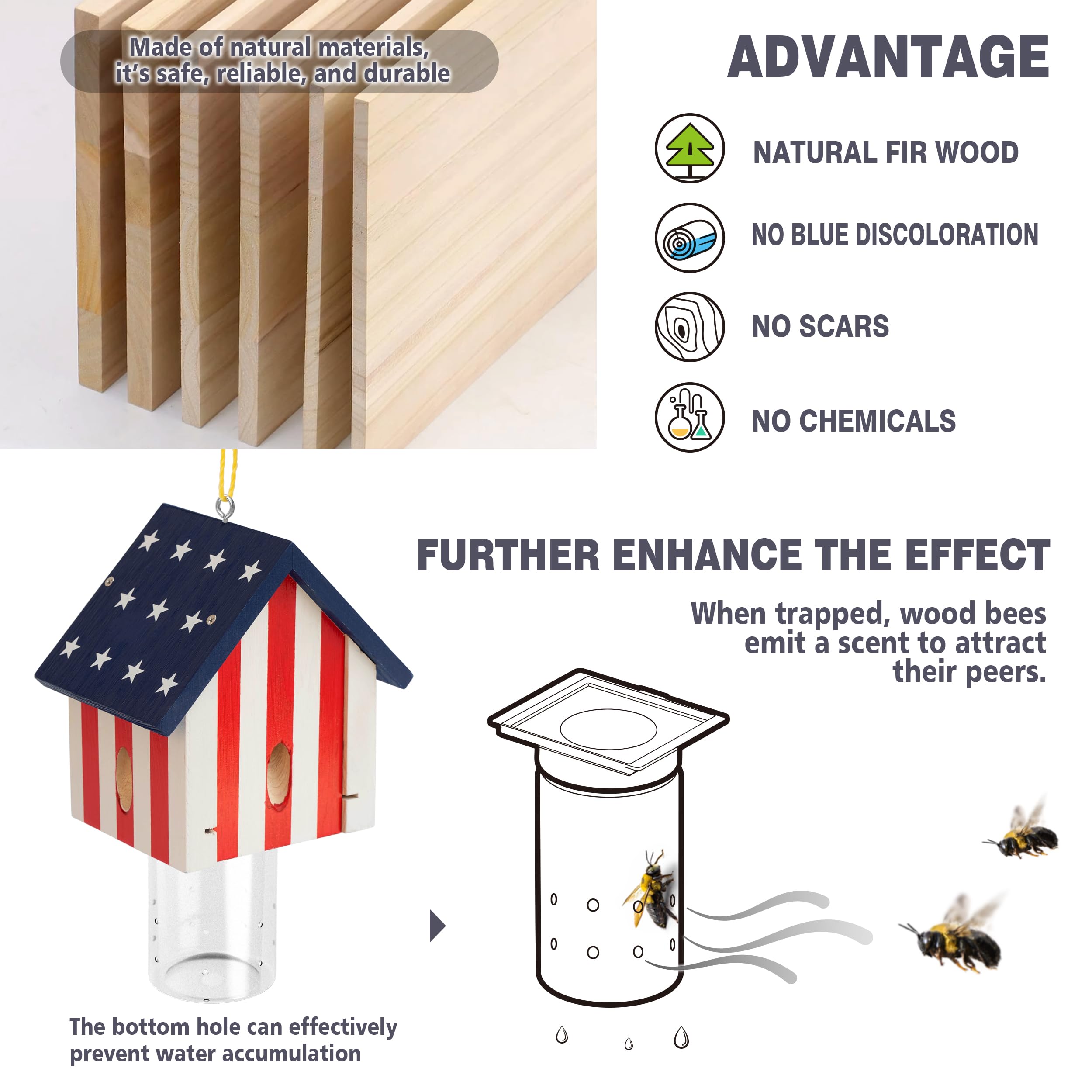 Best Bee Trap removable vault enables easy emptying after capture