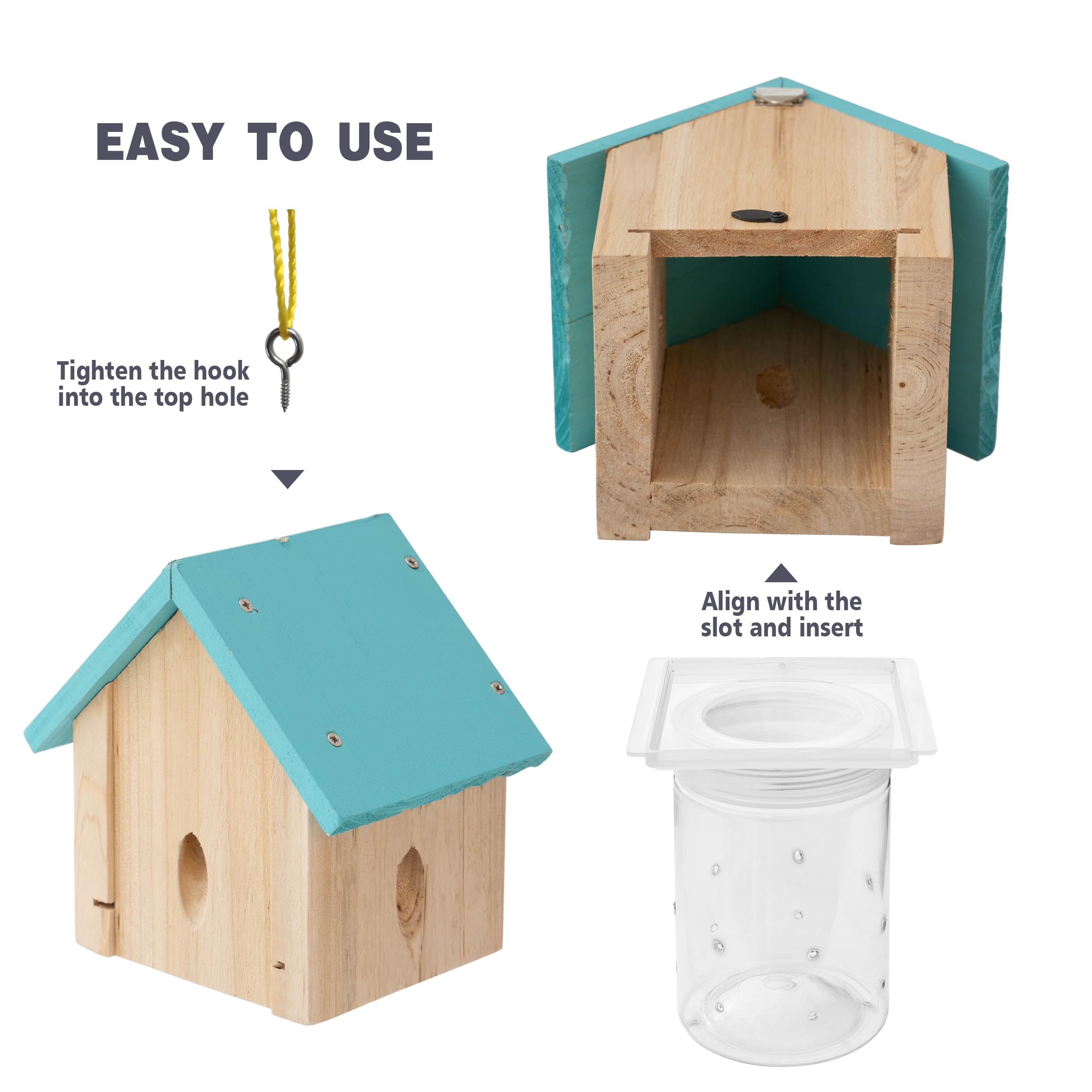 Best Bee Trap weather-resistant wood trap ideal for decks and eaves.
