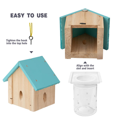 Best Bee Trap weather-resistant wood trap ideal for decks and eaves.