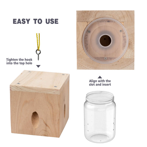 Best Bee Trap perfect for wood structures around sheds and decks