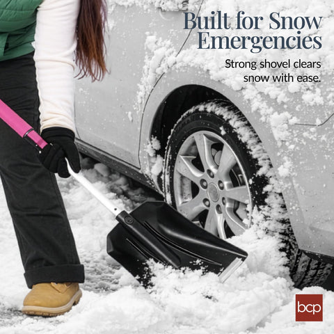 Best Choice Products 270-degree pivoting snow brush for effortless sweeping across surfaces.