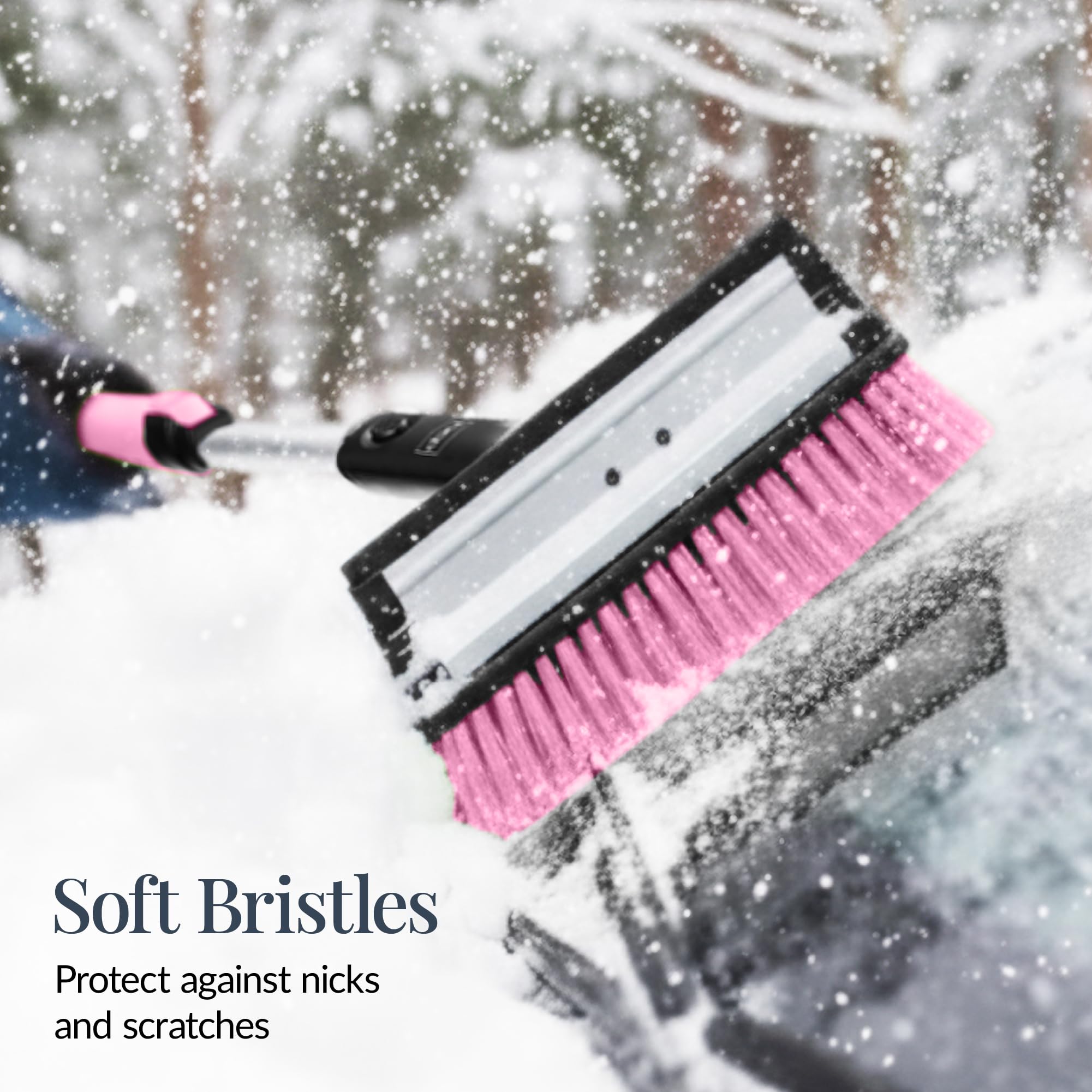 Best Choice Products emergency shovel digs out snow around wheels when stuck.