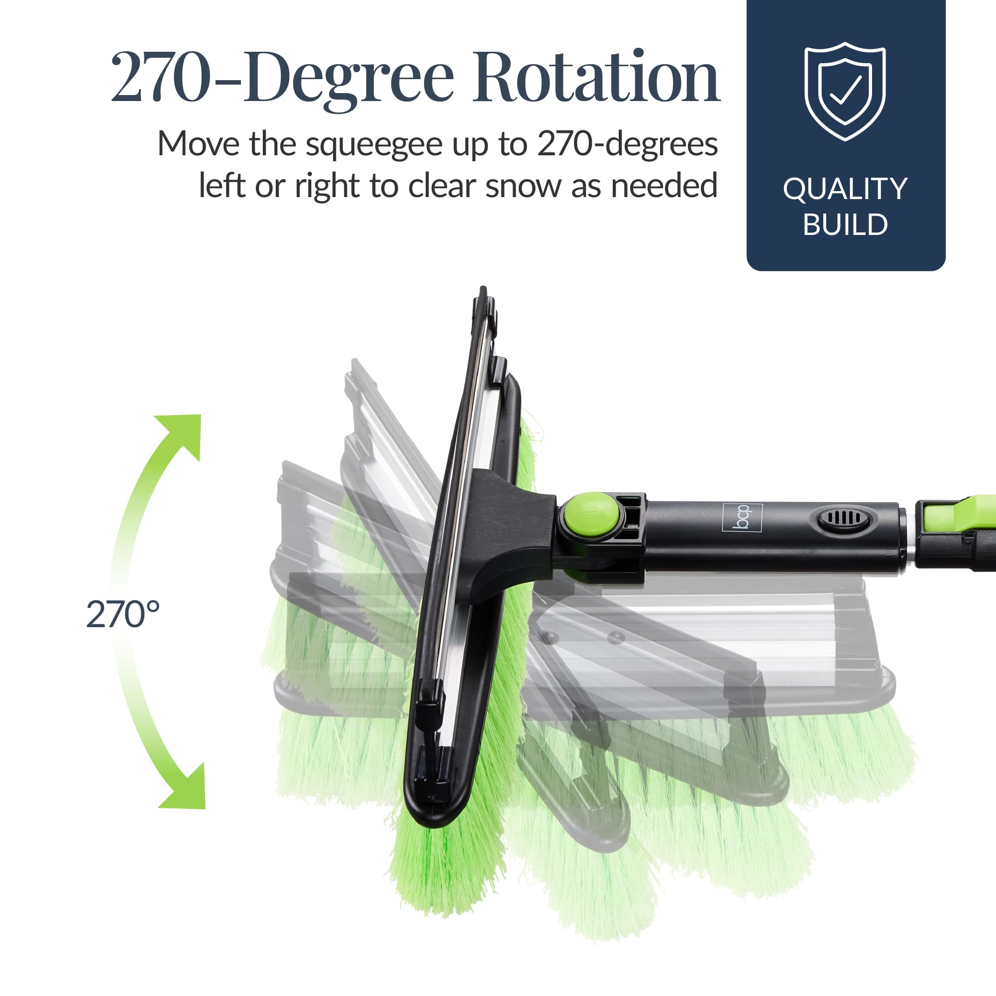 Best Choice Products shovel extends from 31 to 40 inches.