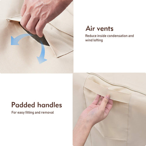 Bestalent chair cover padded handles enable easy fitting and removal