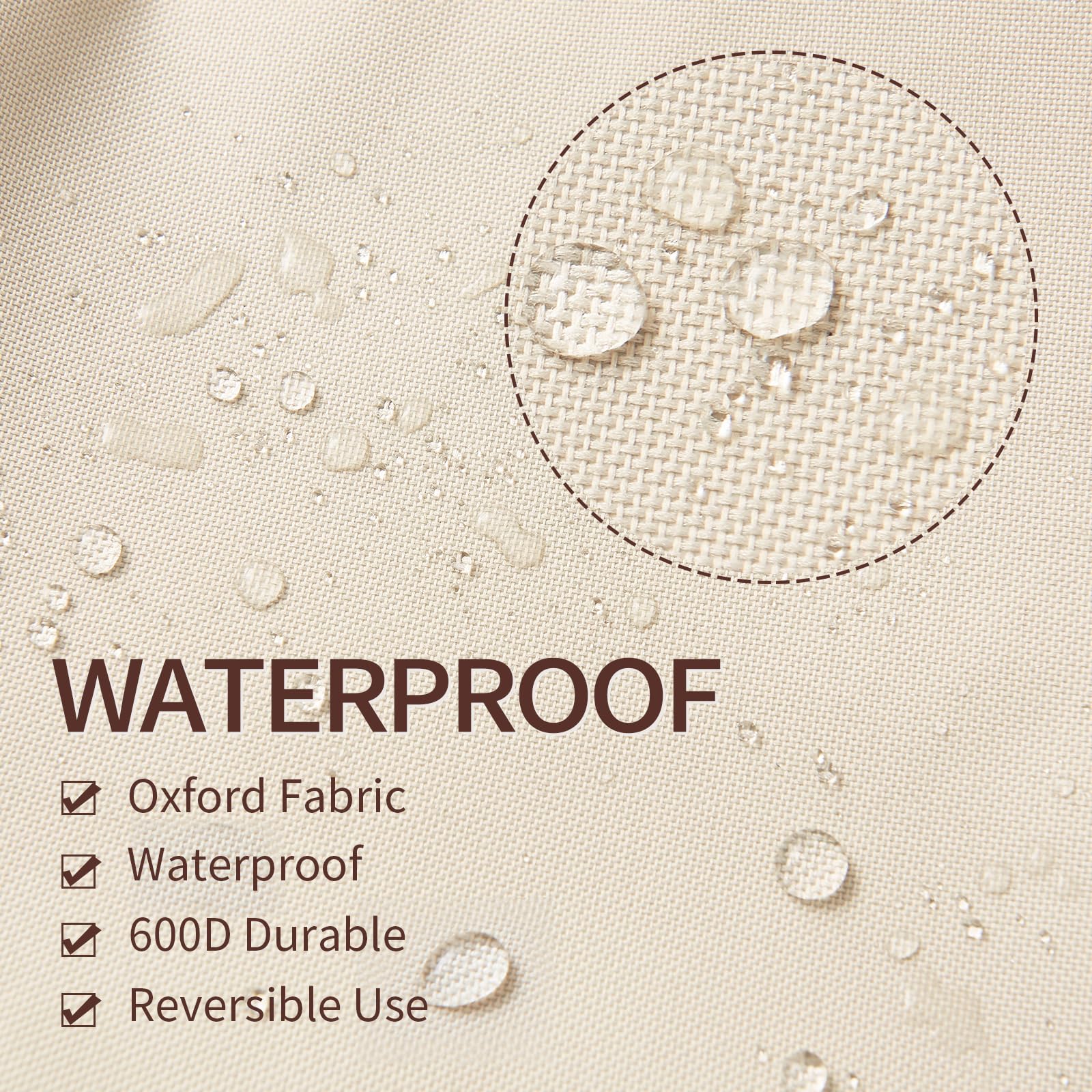 Bestalent patio cover with adjustable drawstrings ensures quick, snug protection.