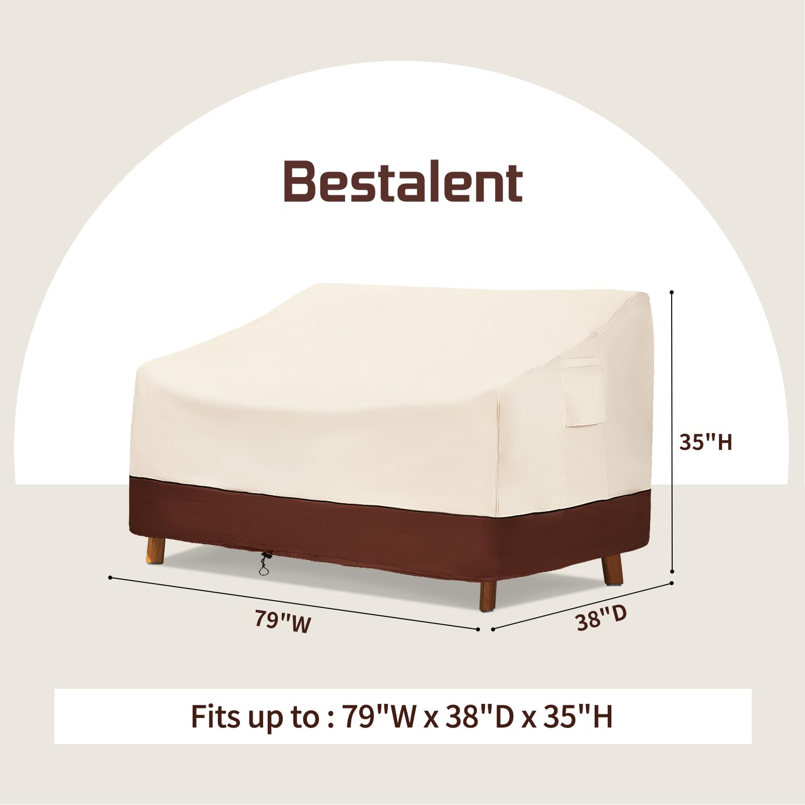 Bestalent cover highlights durable stitched seams for a tight, deformation-free fit.