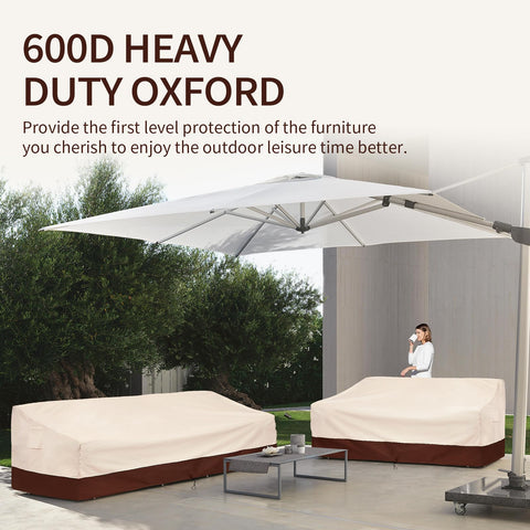 Bestalent waterproof Oxford fabric with UV coating protects outdoor furniture.