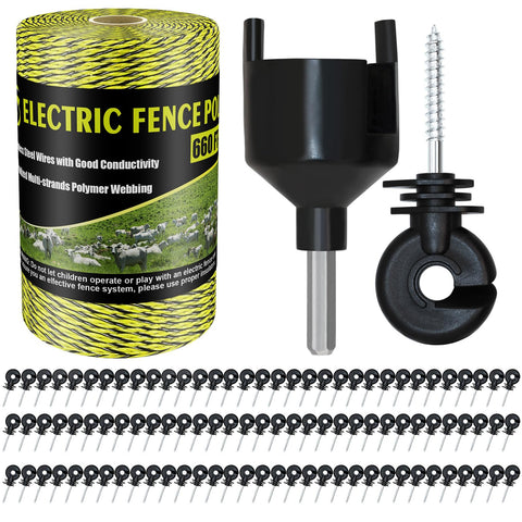 BESTEEL electric fence poly wire 660 feet offers durable, high-conductivity fencing for reliable livestock control.