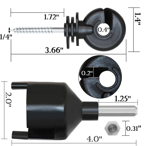 BESTEEL insulator socket tool makes installation quick and easy, reducing labor on fence setups.