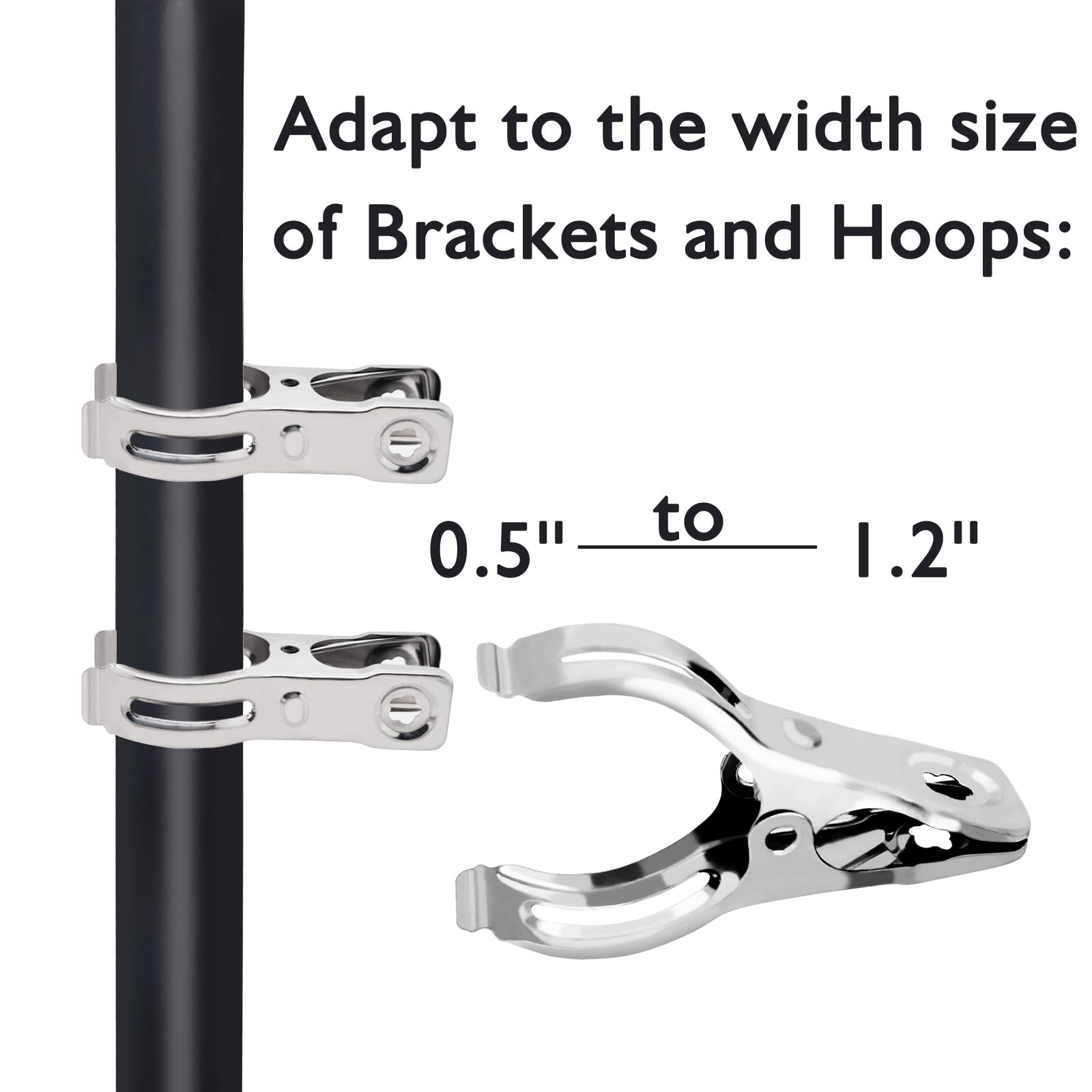 BESTEEL 40-piece pack ideal for fastening films and plant covers.