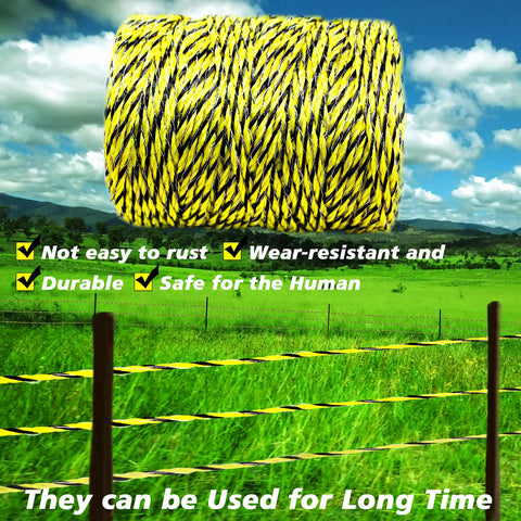 BESTEEL poly-wire-reel-setup enables effortless winding and unwinding on portable fences.